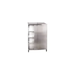 Armoire inox 2 portes coulissantes