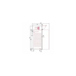 Armoire réfrigérée négative 2 portes inox GN 2/1 1440 l