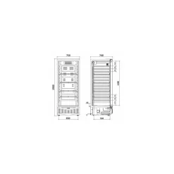 Armoire réfrigérée positive 455 L
