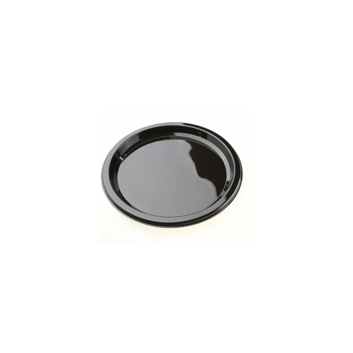 Assiette à carpaccio PET noir ø 23 cm - par 25