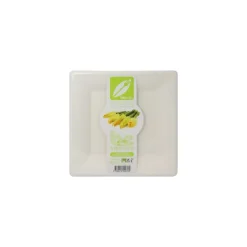 Assiette carrée bio 26 cm en bagasse - par 40