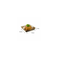 Assiette carrée carton 10 x 10 x 3 cm - par 200