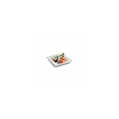 Assiette carrée eco-line en pulpe de canne 20 x 20 cm - par 50
