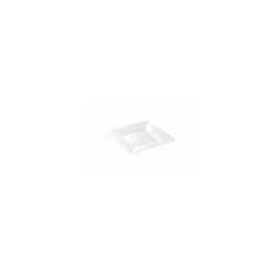 Assiette carrée réutilisable PS blanc 165 mm - par 12