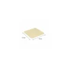Assiette carton ingraissable kraft brun 150 x 150 mm - par 100