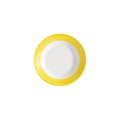 Assiette creuse Brush jaune ø 22,5 cm - par 12