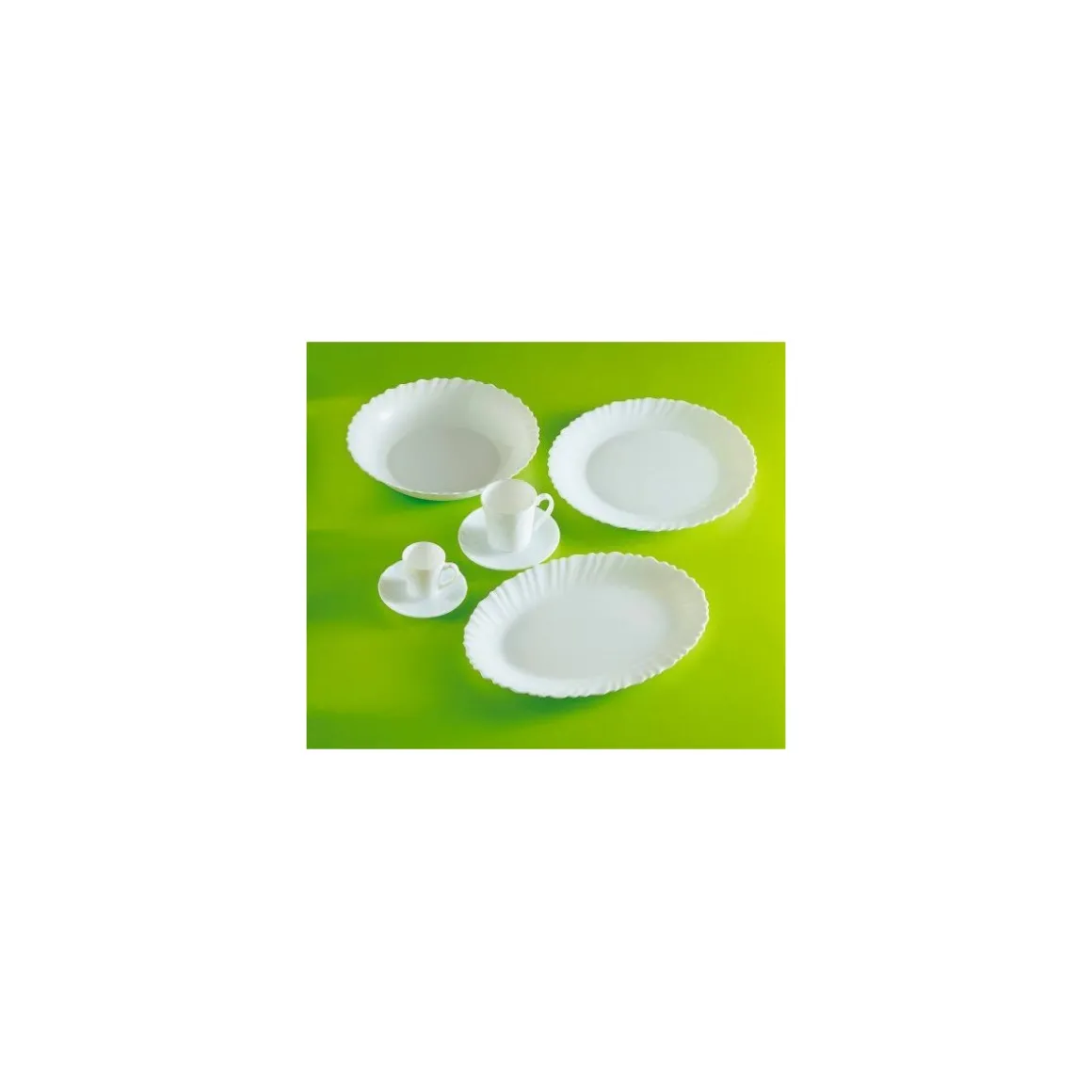 Assiette creuse feston ø 21 cm - par 6