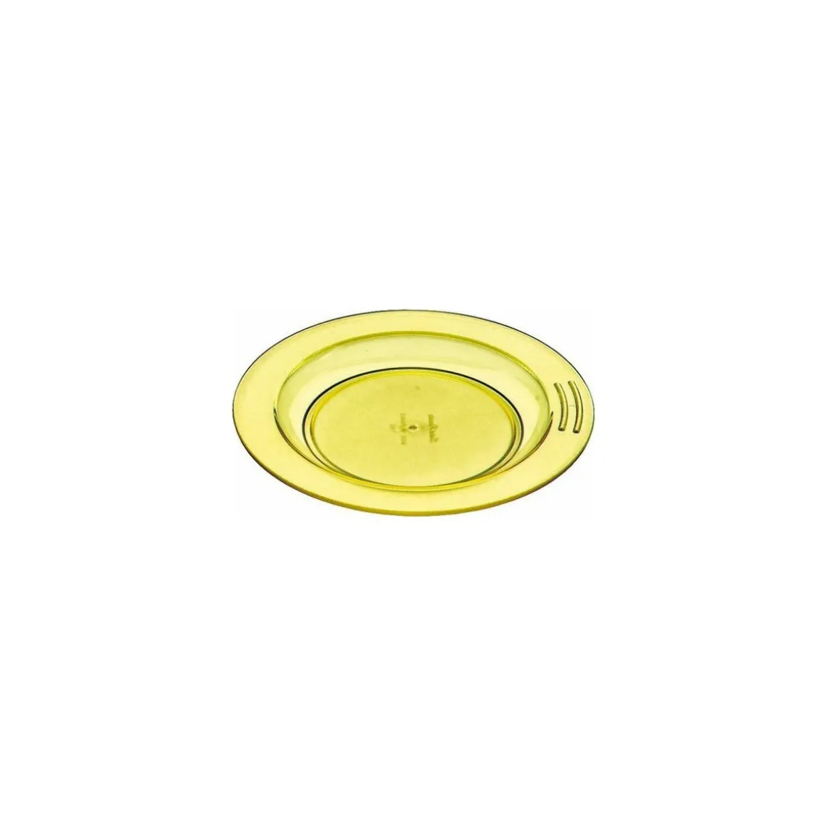 Assiette demi-creuse copolyester jaune ø 18 cm - par 6