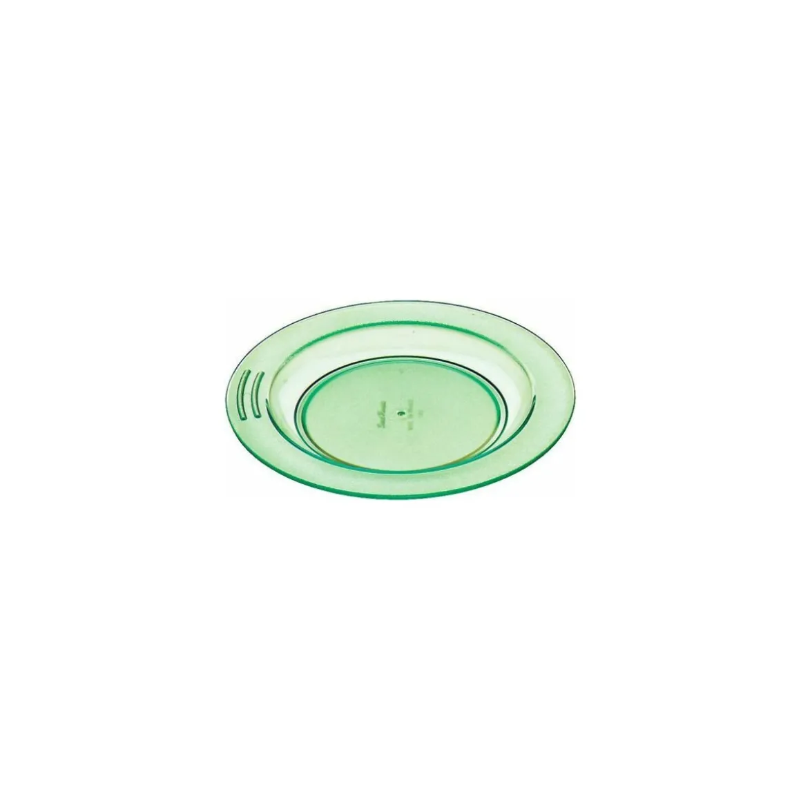 Assiette demi-creuse copolyester verte ø 18 cm - par 6