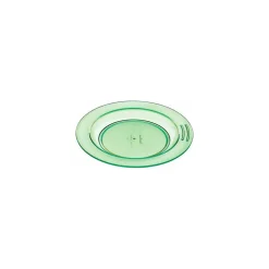 Assiette demi-creuse copolyester verte ø 23,5 cm - par 6