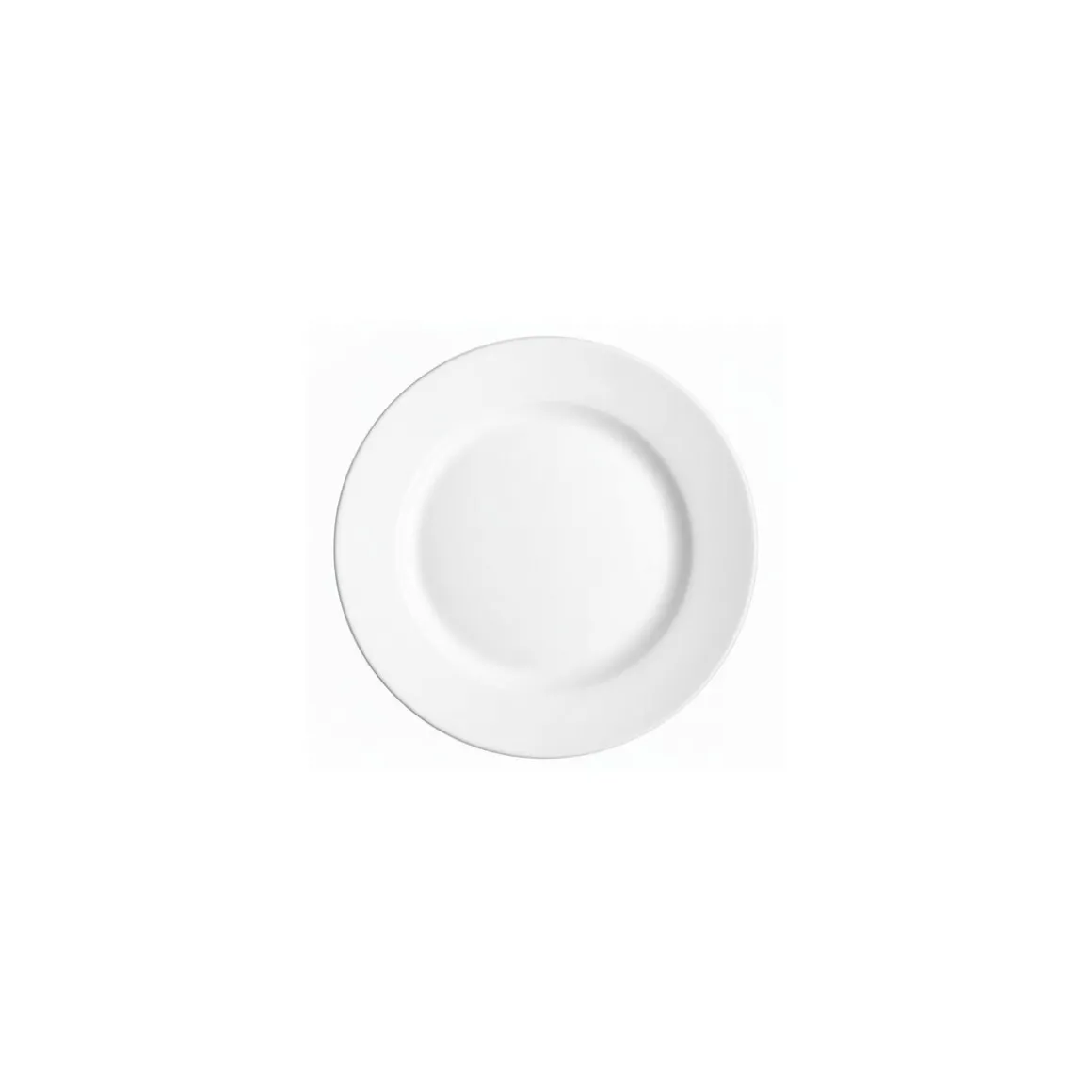 Assiette plate blanche verre trempé ø 19,5 cm - par 24