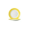 Assiette plate brush jaune ø 23,5 cm - par 24