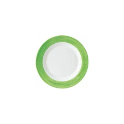 Assiette plate brush verte ø 19,5 cm - par 24