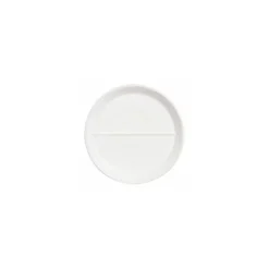 Assiette plate verre trempé régithermie 2 compartiments ø 23 cm - par 6