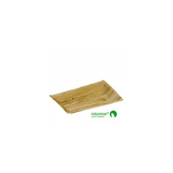 Assiette rectangle palmier 25 x 16 cm - par 25