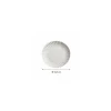 Assiette ronde carton intérieur écru extérieur blanc Ø 18,5 cm - par 50