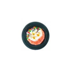 Assiette ronde PP noire ø 18,5 cm - par 20