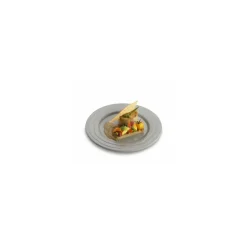 Assiette ronde PP taupe ø 24 cm - par 20