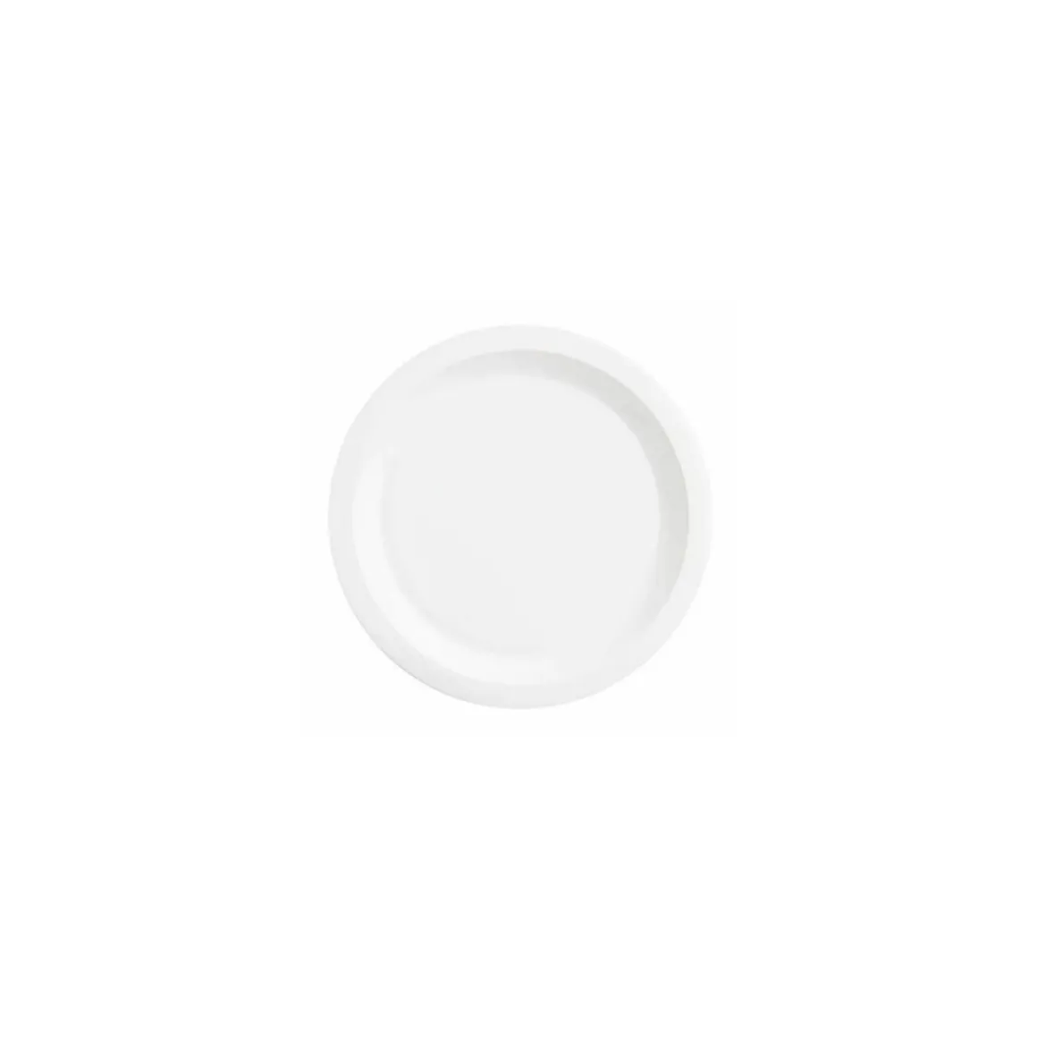 Assiette semi-creuse blanche verre trempé ø 25 cm - par 6