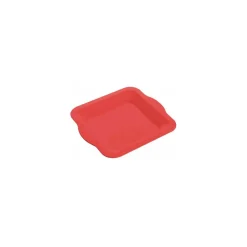 Assiette végétale réutilisable Lilitouch rouge 22 x 22 cm - par 15