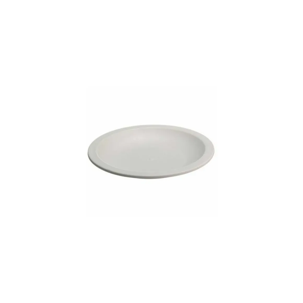 Assiette végétale réutilisable Lilitouch blanc ø 13,4 cm - par 15