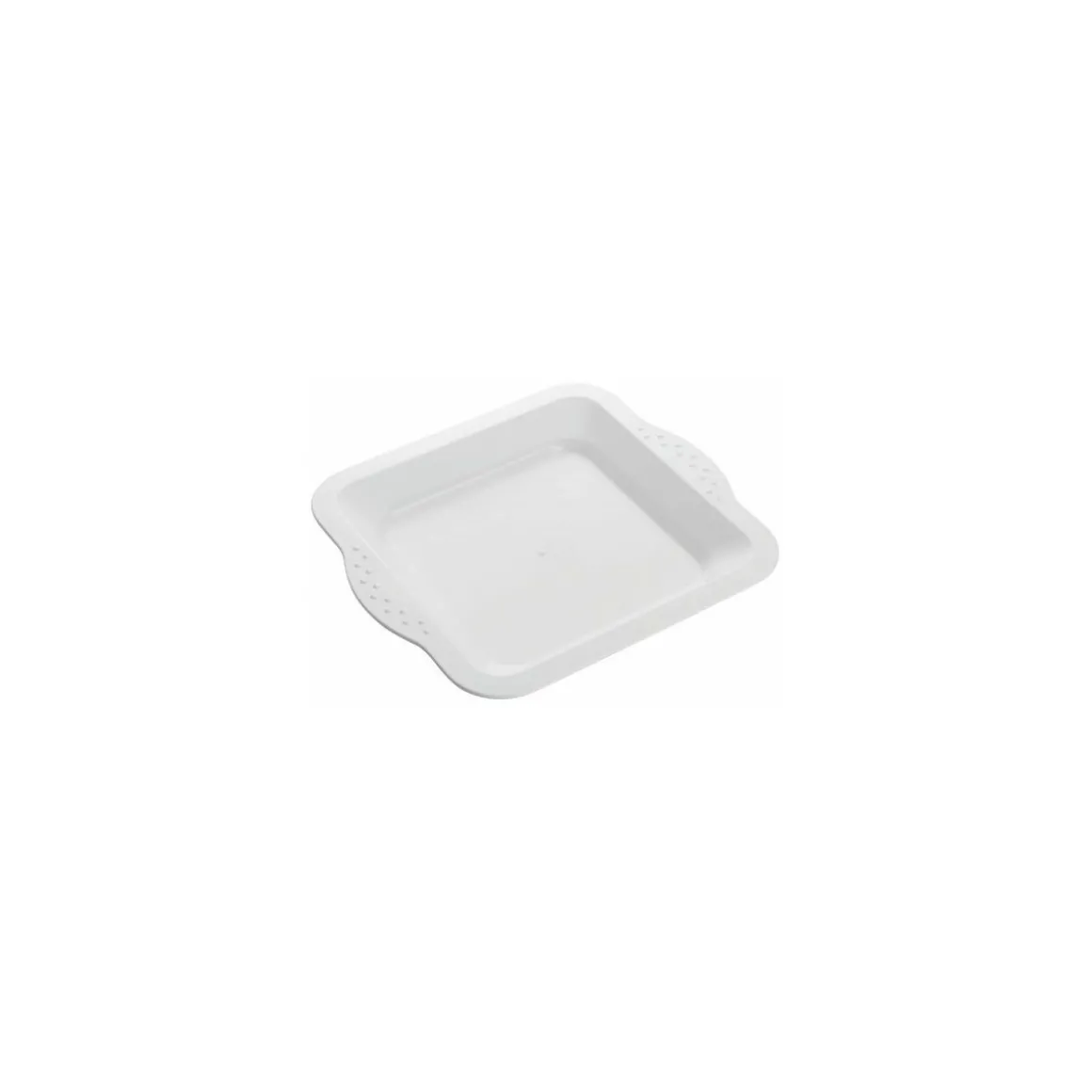 Assiette végétale réutilisable Lilitouch blanc 22 x 22 cm - par 15