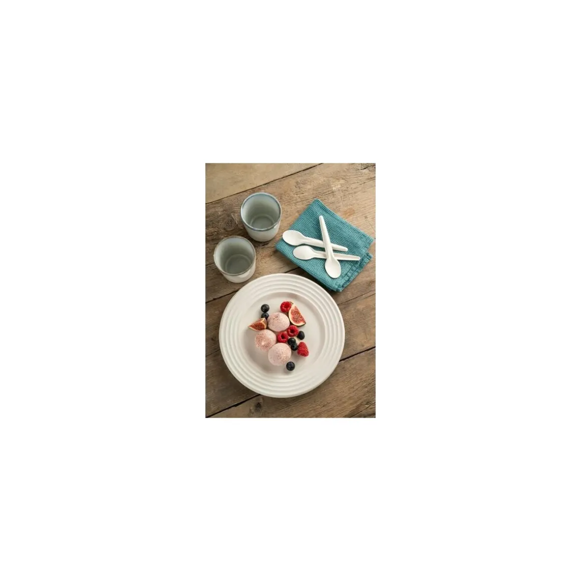 Assiette Wave bagasse 18 cm - par 50