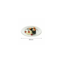 Assiette wave bagasse ø 26 cm - par 50