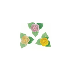Azyme mini-rose corolle ø 40 mm - par 81