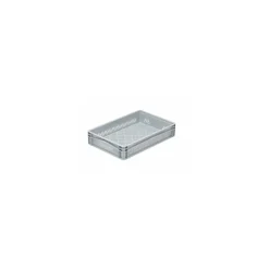 Bac ajouré pour verre gris 60 x 40 x 12 cm