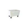 Bac double paroi PEHD blanc à roues 500L