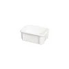 Bac empilable rectangulaire blanc PEHD 35 L 60 x 40 x 21,5 cm