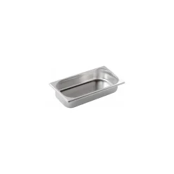 Bac gastronorme plein inox GN 1/3 profondeur 10 cm