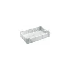 Bac gerbable ajouré blanc PEHD 35 L