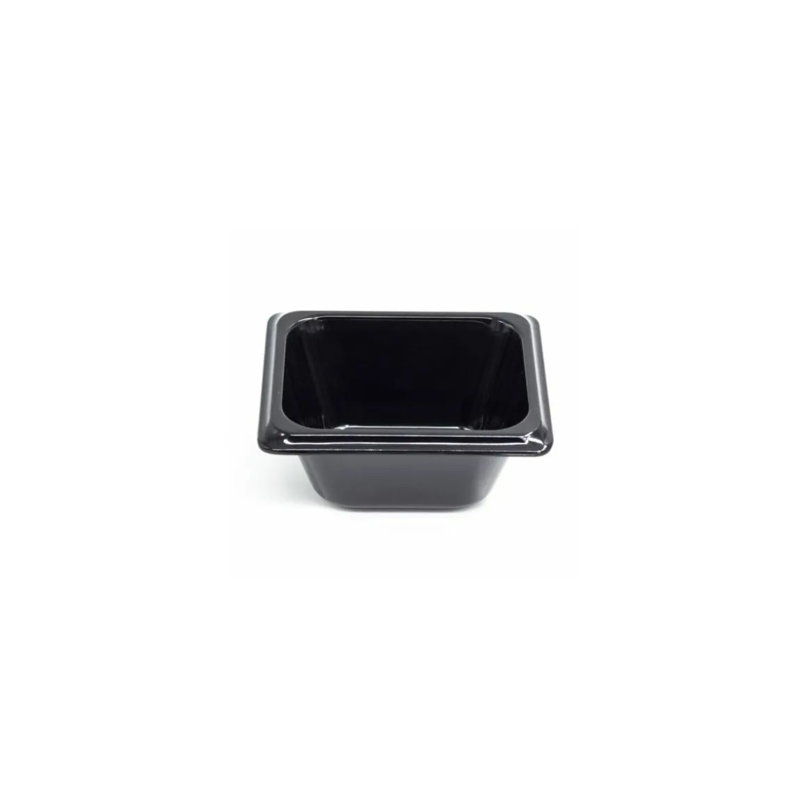 Bac mélamine noir 17,6 x 16,2 x 6,5 cm