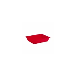Bac mélamine rouge GN 1/2 H. 4 cm