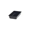 Bac mélamine Vestah noir GN 1/4 H. 6,5 cm