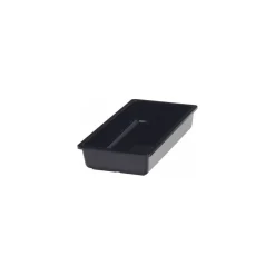 Bac mélamine Vestah noir GN 1/3 H. 6,5 cm
