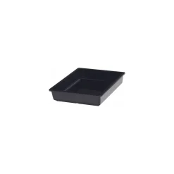 Bac mélamine Vestah noir GN 1/2 H. 6,5 cm