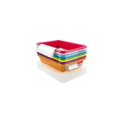 Bac plat temoin 3 L avec couvercle PEHD - par 7