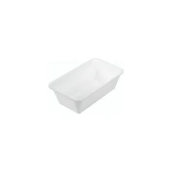 Bac plexi GN 1/4 blanc H. 8 cm 26,5 x 16,2 cm