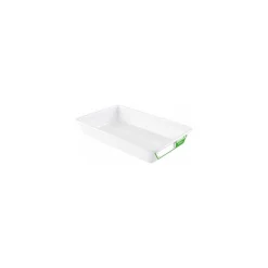 Bac rectangulaire plat PEHD biosource blanc 5 L