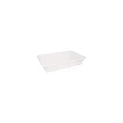 Bac rectangulaire plat PEHD blanc 10 L