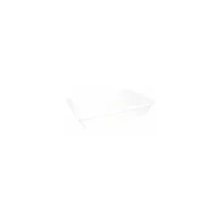 Bac rectangulaire plat PEHD blanc 5 L