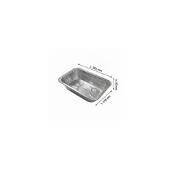 Barquette aluminium plissée BA911 890 ml - par 100