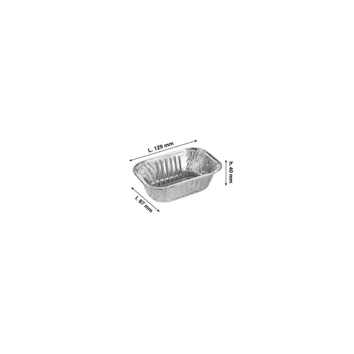 Barquette aluminium plissée 225 ml - par 100