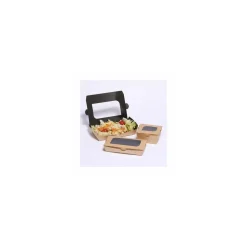 Barquette carton kraft ingraissable avec fenêtre 730 ml - par 300