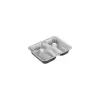 Barquette 2 compartiments hauts 55 et 41,5 cl - par 100