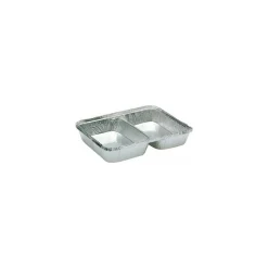Barquette 2 compartiments rabattable 77,5 cl - par 100