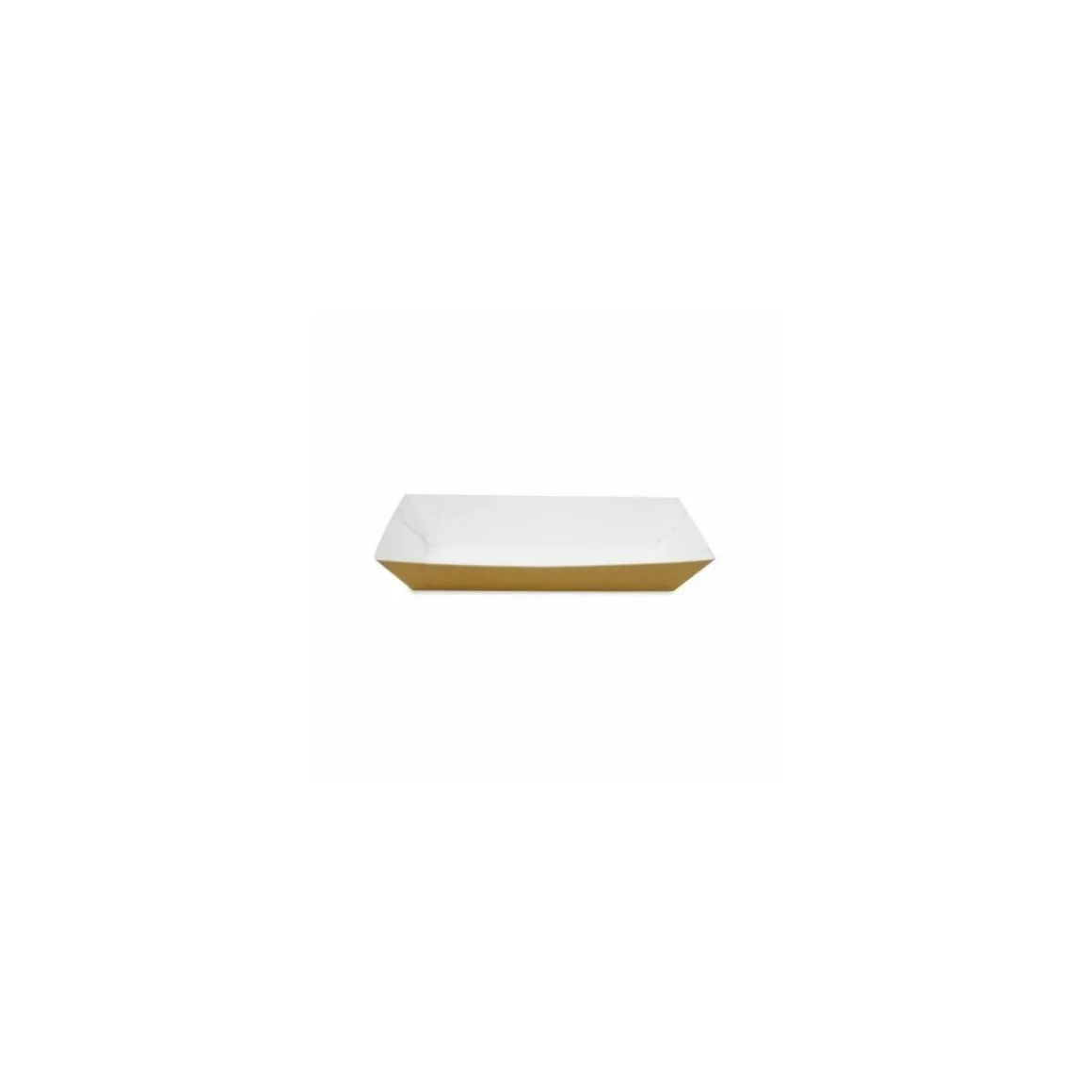 Barquette kraft brun sans couvercle pour hot dog 730 ml - par 1000